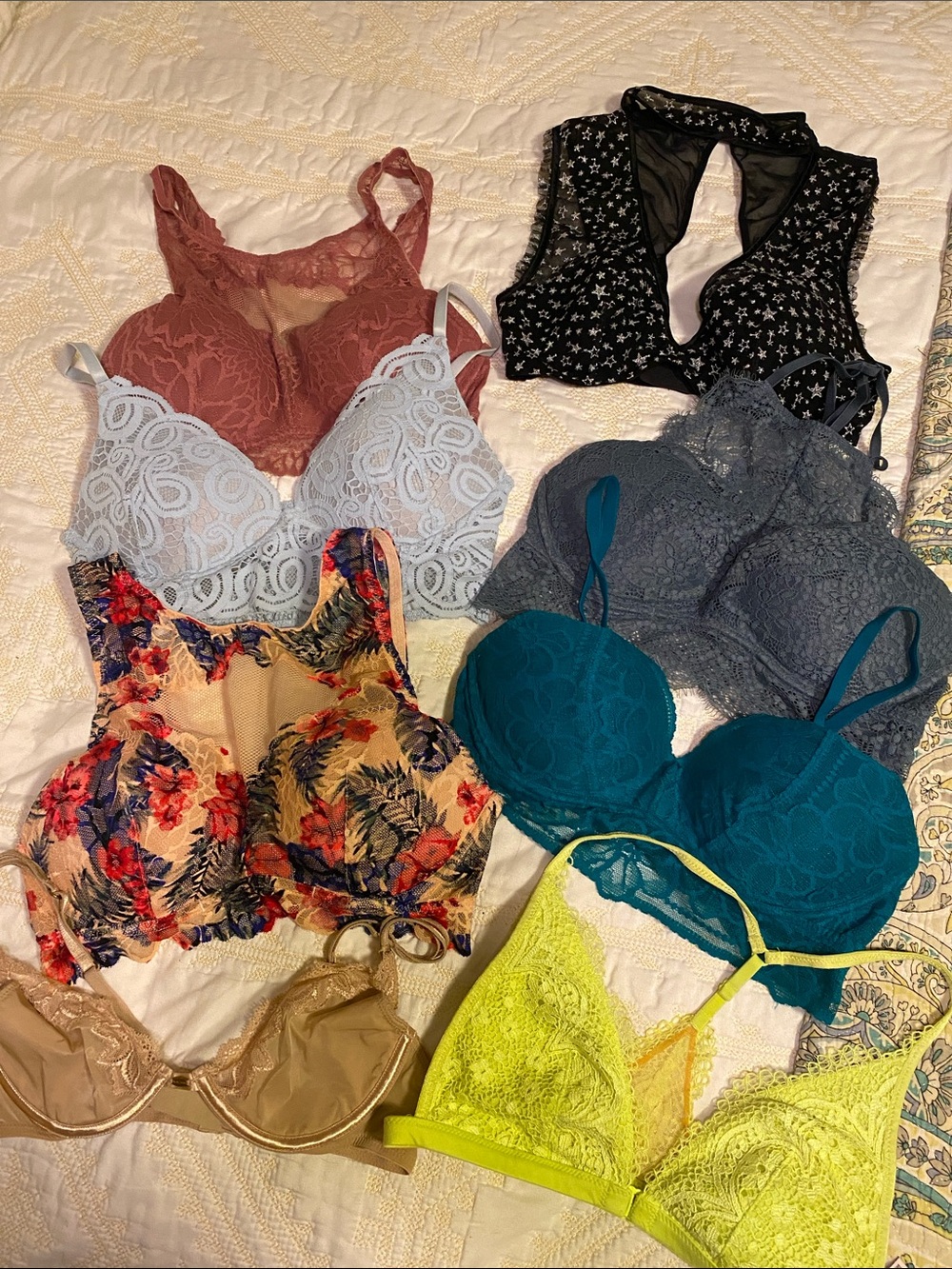 Victoria’s Secret & PINK Bralette Bundle S – Lace Bras Lot of 8